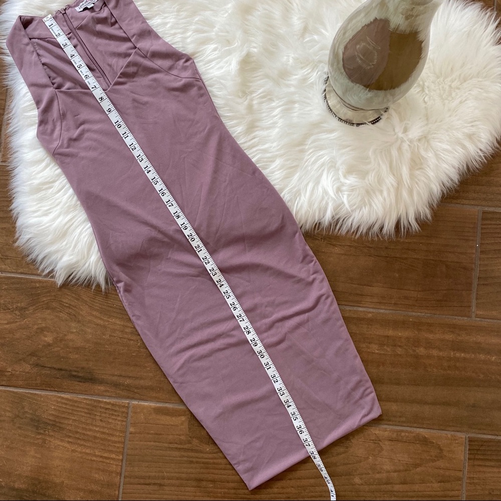 Fashion Nova Lavender Bodycon Midi Dress - Picture 7 of 10